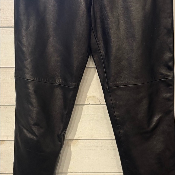 Hugo Buscati Shiny Black Leather Trousers - Picture 13 of 16
